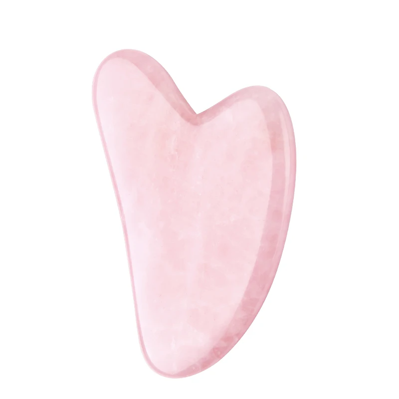 Natural Stone Jade Gouache Scraper Rose Quartz Facial Gua Sha Tools Neck Massager for Face Lifting Wrinkle Remover Beauty Health - Image 6