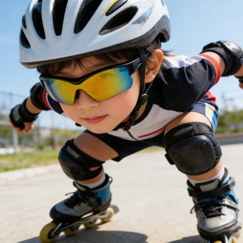 NEW Children Cycling Glasses Kids Outdoor Sports Sunglasses UV400 MTB Bike Eyewear Girls Boys Fishing Roller Skating Accessories - Image 3