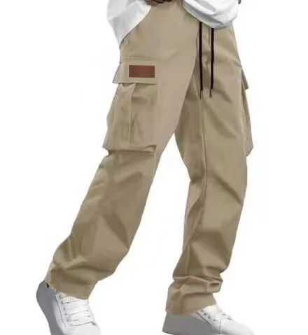 2026Mens Casual Jogger Pants Relaxed Fit Cargo Pants Drawstring Sweatpants Hiking Outdoor Twill Sport Pants - Image 3