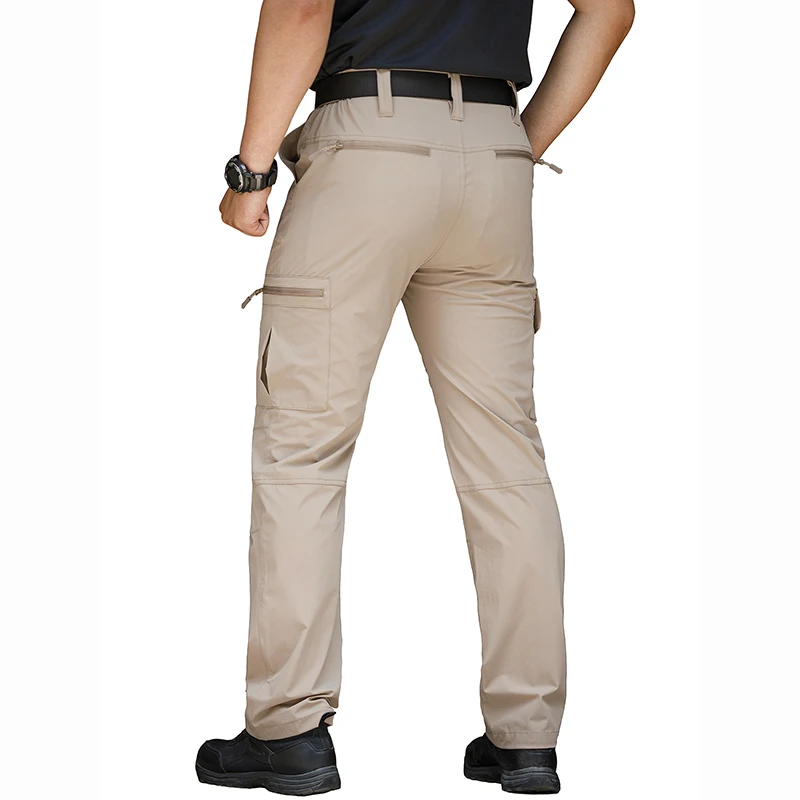 Men’s Lightweight Hiking Pants Quick Dry Water Resistant Tactical Work Outdoor Fishing Cargo Trousers - Image 4