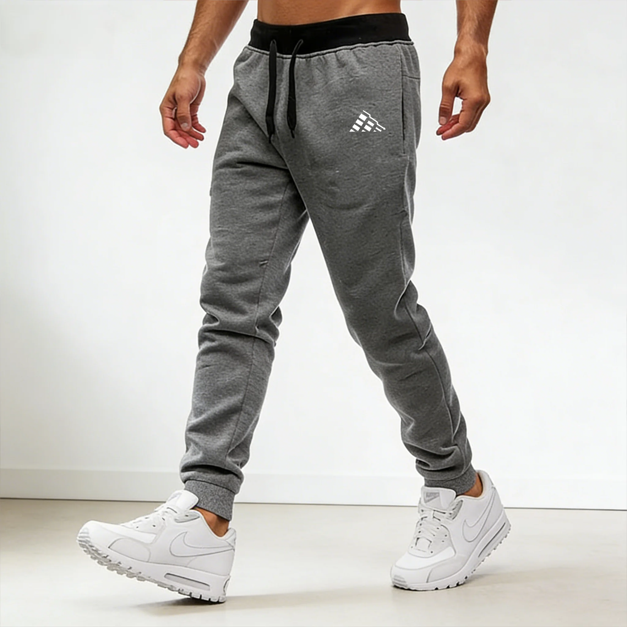 New Men's Blue Trend print Casual Sports Pants Running Workout Jogging Long Pants Gym Sport Trousers for Men Jogger Sweatpants - Image 5