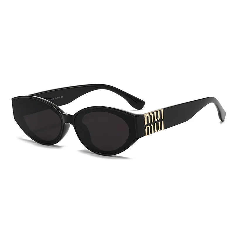 Luxury Fashion MM Sunglasses Brand For Men And Women Oval Minimalist Gradient Lens Glamour Unisex Sun Glasses UV400 - Image 2