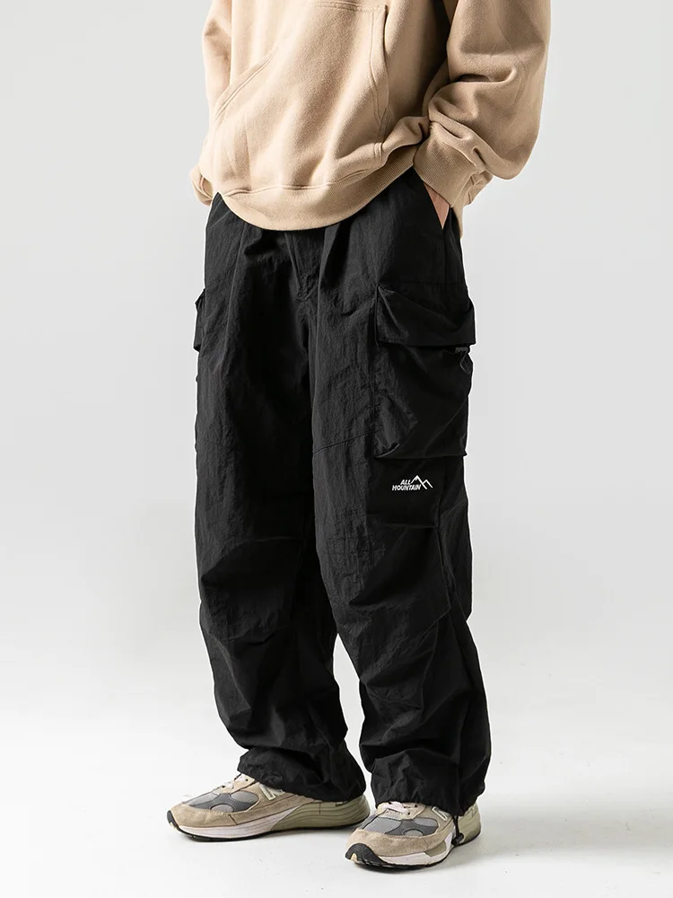 Vintage Baggy Hiking Cargo Pants Men Waterproof Casual Sport Jogging Sping Summer Parachute Pants Outdoor Wide Leg Trousers - Image 3