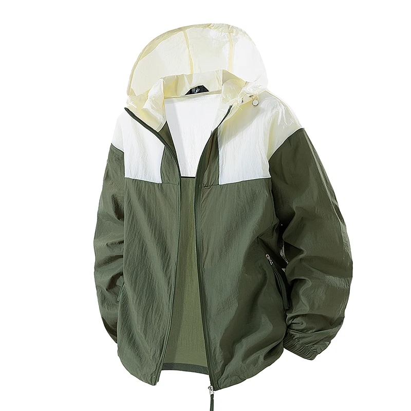 Summer UPF50+ Sunscreen Clothing Men Jackets Outdoor Couple Models Lightweight Breathable Jacket Hooded Gym Sport Windbreaker - Image 4