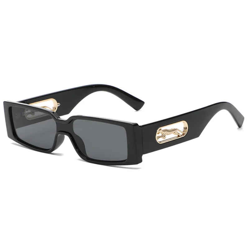 Rectangle Luxury Brand Sunglasses Women Leopard Square Sun Glasses Men Punk Eyeglasses Shades UV400 - Image 6