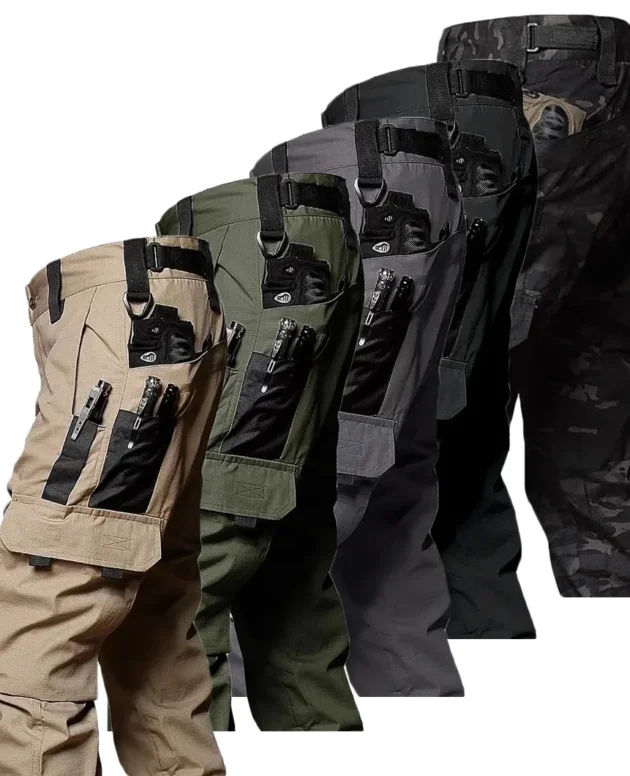 Men's Work Trousers New Tactical Cargo Jeans Outdoor Workwear Casual Pants Spring Summer Waterproof Wear-Resistant Hiking Pants