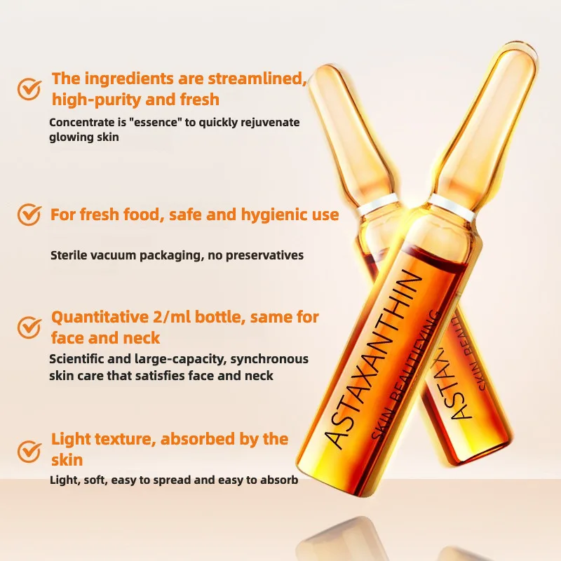 28pcs/set Astaxanthin Collagen Serum Set Moisturising Whitening Wrinkle Reducing Anti-Ageing Serum Face Beauty Skin Care - Image 3