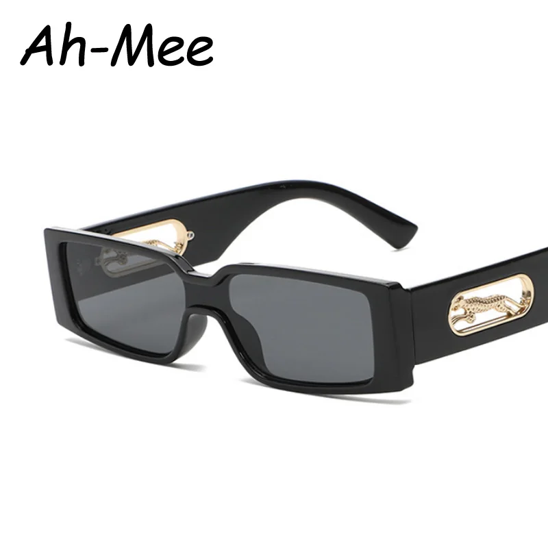 Rectangle Luxury Brand Sunglasses Women Leopard Square Sun Glasses Men Punk Eyeglasses Shades UV400 - Image 3