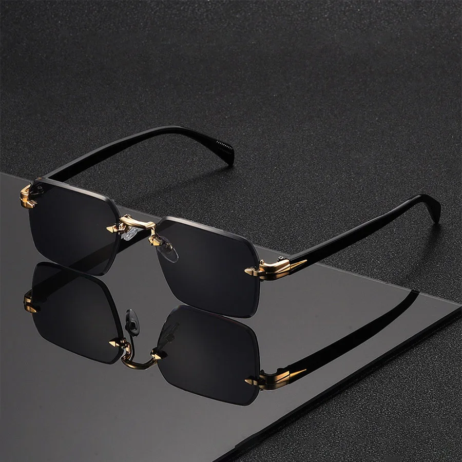 Classic Unisex Fashion Sunglasses Frameless Trendy Eyewear for Holiday Costume Suitable Best Gift for Festive Occasions - Image 6
