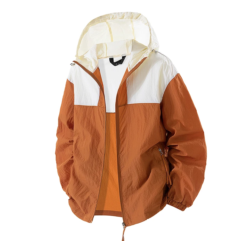Summer UPF50+ Sunscreen Clothing Men Jackets Outdoor Couple Models Lightweight Breathable Jacket Hooded Gym Sport Windbreaker - Image 3
