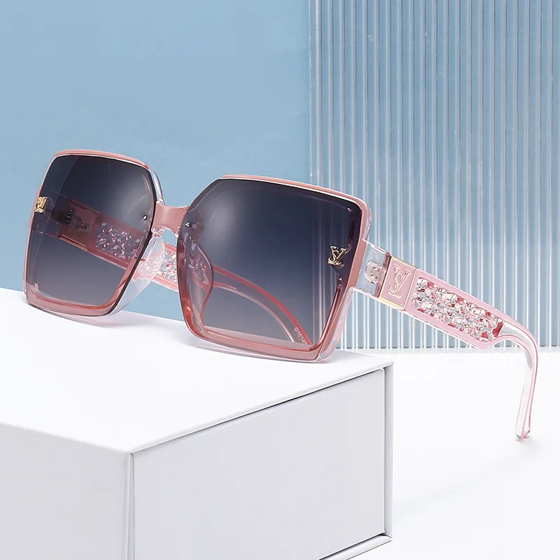 2026 New Fashion Glamour Sunglasses For Women And Men Stylish Oversize Designer Sun Glasses Square Unisex Shades UV400 - Image 2