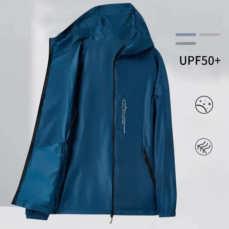 Hiking Skin Jacket Outerwear Coat Camping Rain Jackets Waterproof Sun Protection Fishing Hunting Clothes Quick Dry Sunscreen - Image 2