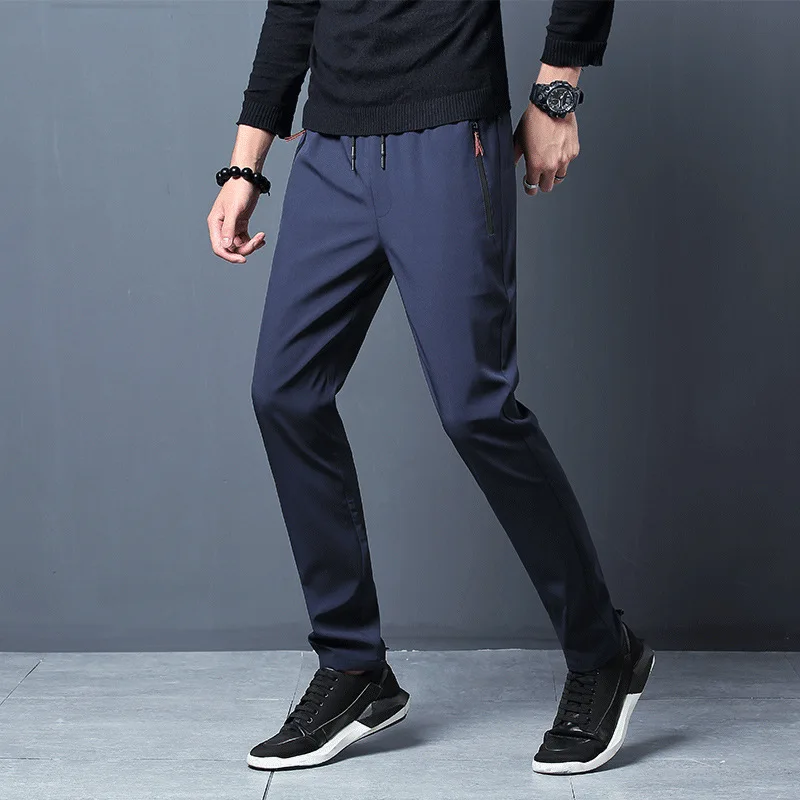 2026 Men's Running Pants Quick-Dry Thin Casual Trousers Sport Pants with Zipper Pockets Sportswear Running Jogging Sportpants - Image 6