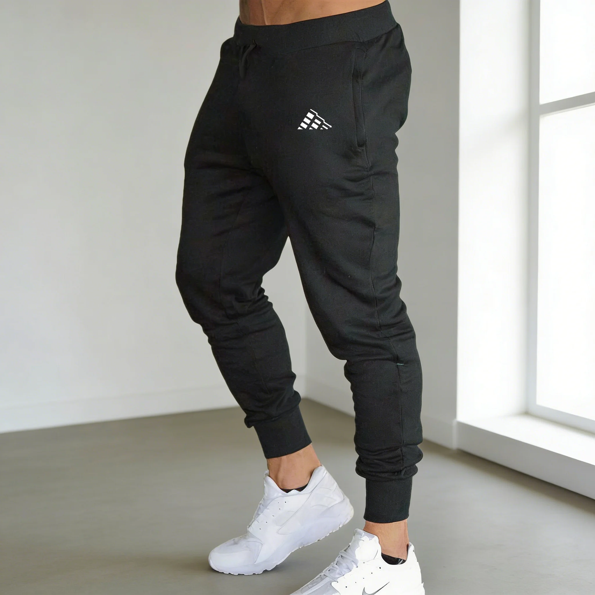 New Men's Blue Trend print Casual Sports Pants Running Workout Jogging Long Pants Gym Sport Trousers for Men Jogger Sweatpants - Image 2