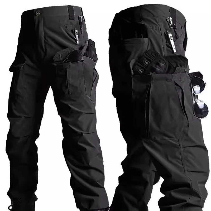 Men's Tactical Cargo Pants, Slightly Stretch Fabric, Soft and Breathable, Multi-Pocket, Suitable for Casual Outings