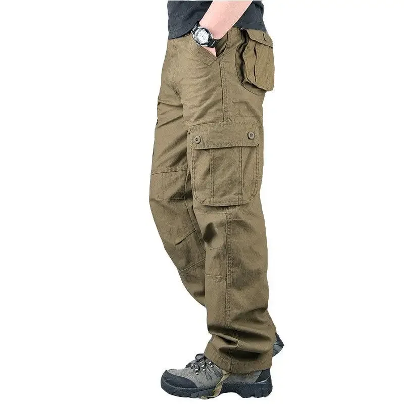Tactical Cargo Pants Men Cotton Overalls Outdoor Work Trousers Big Size Hombre Clothing Camo Hiking Pants - Image 2