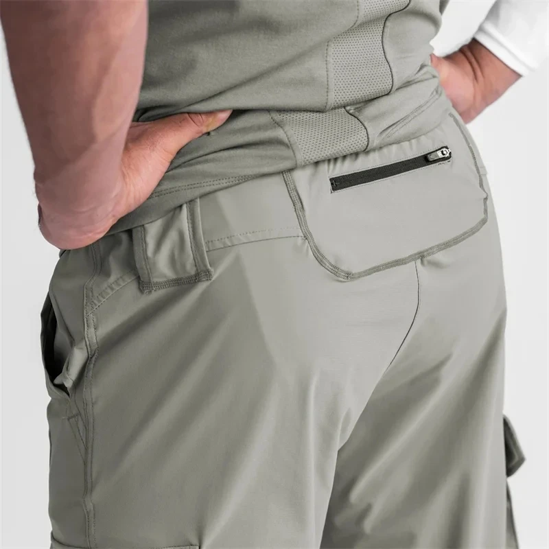 2024 New Men's Cargo Pants Summer Thin Loose Quick-Drying Elastic Leggings Running Training Sweatpants Casual Trend Trousers - Image 6