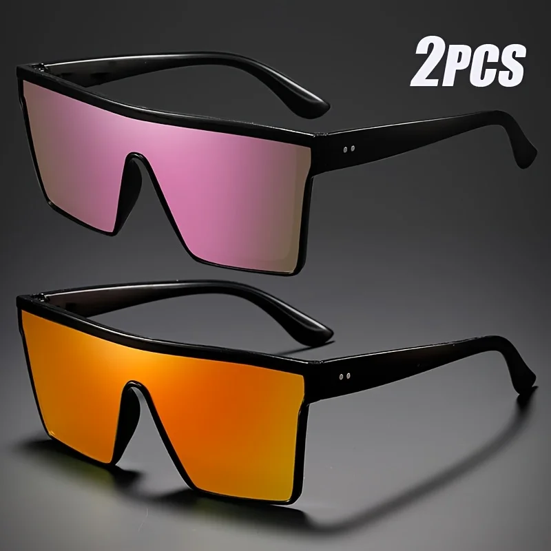 2-4PCS Oversize frame One-piece Goggle Men Woman Sunglasses Interior Accessory Protective Gears Anti Glare Car Driving Glasses - Image 2