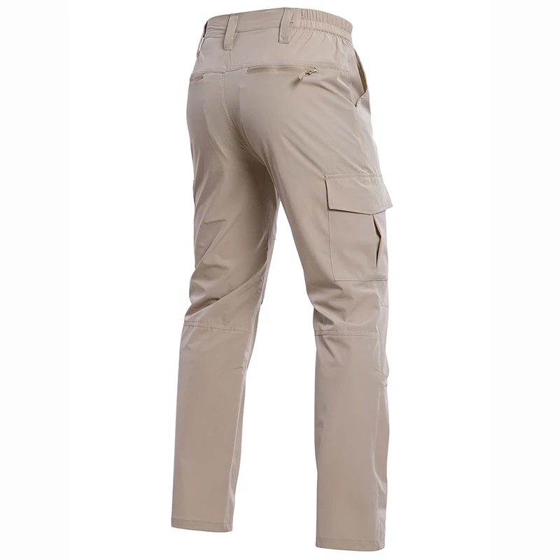 Men’s Lightweight Hiking Pants Quick Dry Water Resistant Tactical Work Outdoor Fishing Cargo Trousers - Image 2