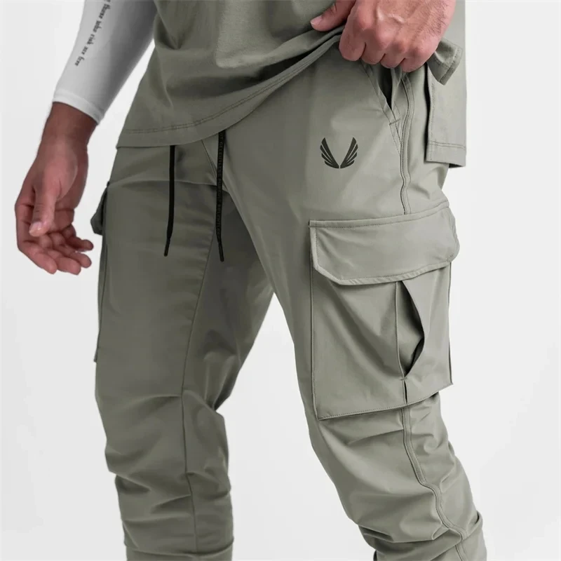 2024 New Men's Cargo Pants Summer Thin Loose Quick-Drying Elastic Leggings Running Training Sweatpants Casual Trend Trousers - Image 5