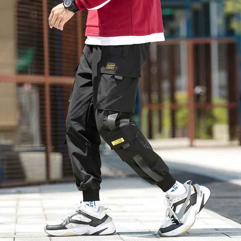 Mens Summer Army Green Loose Pant Joggers Pants Men Cargo Pants Hip Hop Casual Pockets Sweatpants Male Fashion Trousers - Image 5
