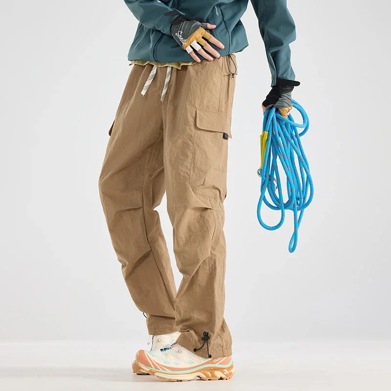 CHRLCK Men's Water-repellent Hiking Pants Scratch Resistance Fashion Cargo Pants Breathable Trousers Fishing Camping Pants - Image 2