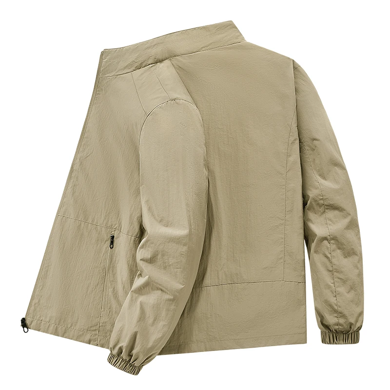 Men's Lightweight Packable Windbreaker Jacket 100% Polyamide Nylon Breathable Outdoor Sports Sun Protection Coat 2026 - Image 4