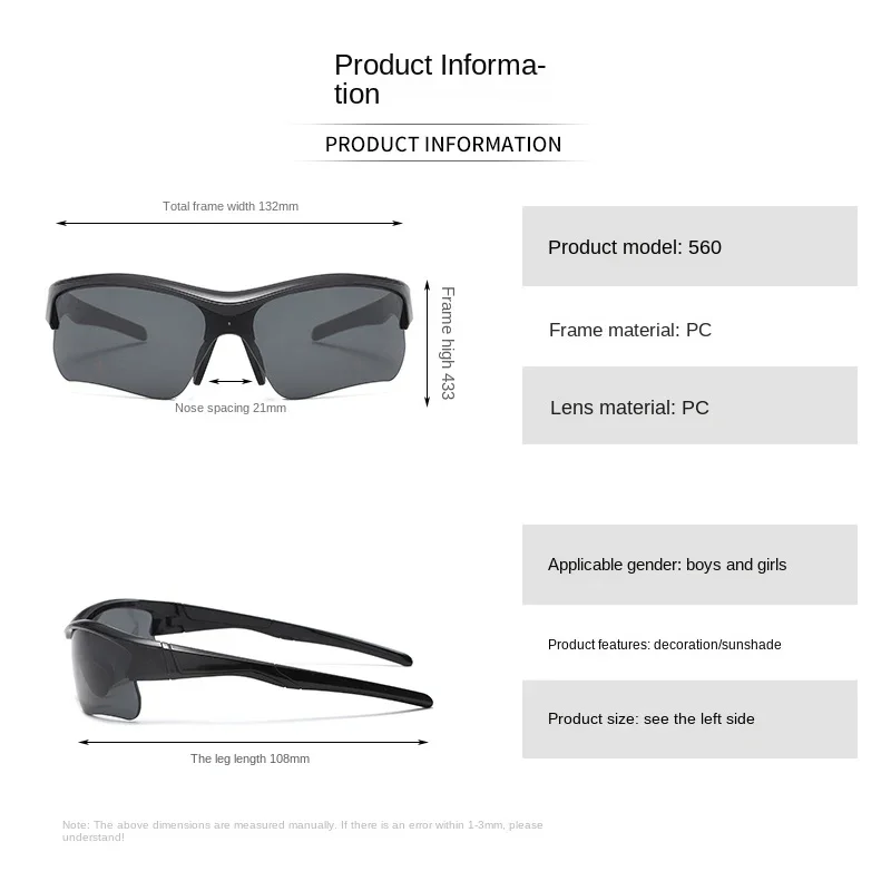 NEW Children Cycling Glasses Kids Outdoor Sports Sunglasses UV400 MTB Bike Eyewear Girls Boys Fishing Roller Skating Accessories - Image 6