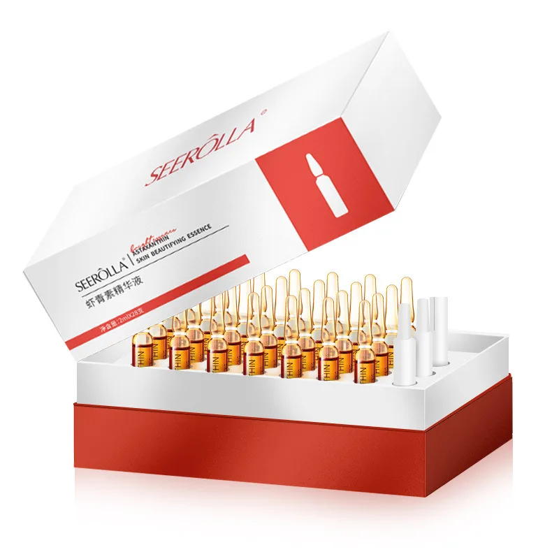 28pcs/set Astaxanthin Collagen Serum Set Moisturising Whitening Wrinkle Reducing Anti-Ageing Serum Face Beauty Skin Care - Image 6