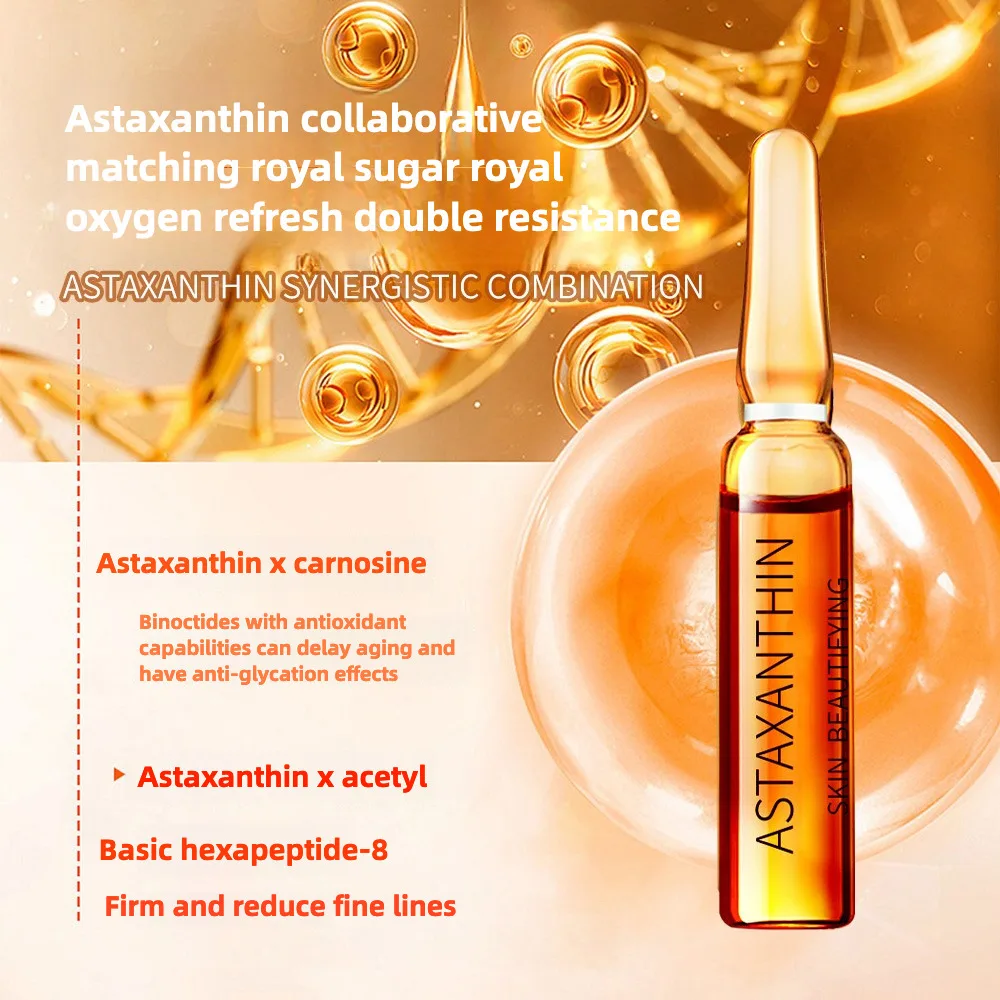 28pcs/set Astaxanthin Collagen Serum Set Moisturising Whitening Wrinkle Reducing Anti-Ageing Serum Face Beauty Skin Care - Image 4