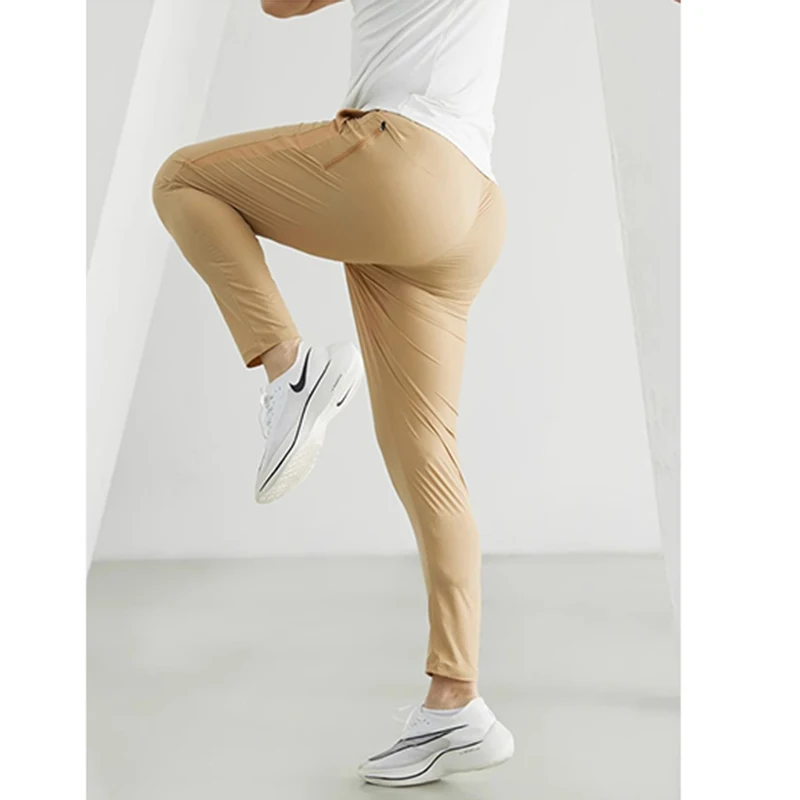 Men's Running Pants Sportswear Jogging Sweatpants Quick Dry Thin Tracksuit Elastic Gym Fitness Trousers Training Sport Pants Men - Image 3