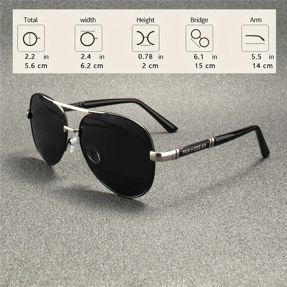3PCS Polarized Sunglasses Men Metail Frame Quality Sun Glasses Brand Design Male Glasses Fishing Driving Goggles - Image 4
