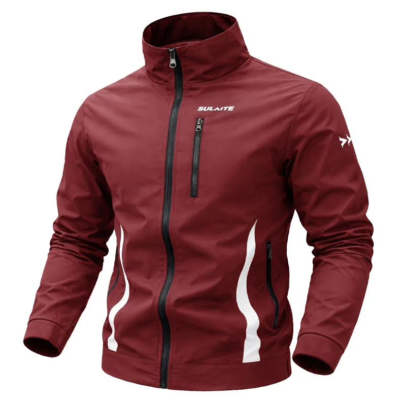 Men‘s Jacket Casual Stand Collar Jacket Spring Summer Lightweight Windbreaker Bomber Jacket Sportswear Breathable Coat Clothing - Image 6