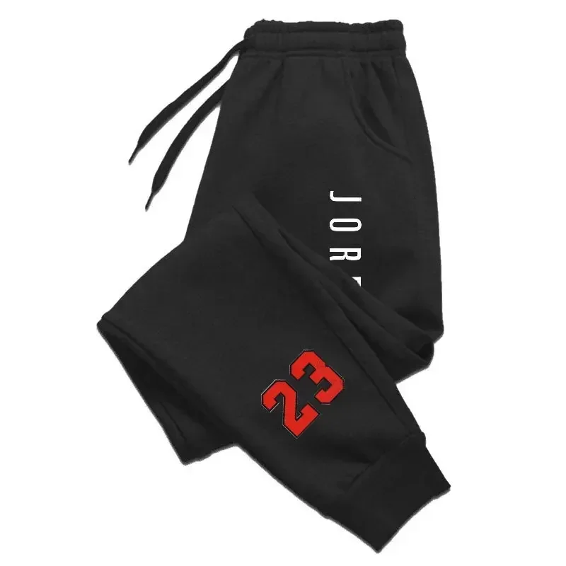 Jogger Pants Spring Autumn Men's Casual Wide Leg Knit Sweatpants, Straight Leg Tracksuit Trousers for Daily Streetwear - Image 2