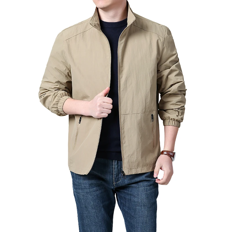 Men's Lightweight Packable Windbreaker Jacket 100% Polyamide Nylon Breathable Outdoor Sports Sun Protection Coat 2026 - Image 6