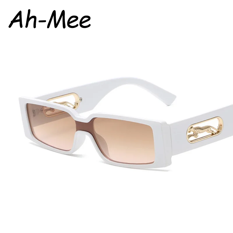 Rectangle Luxury Brand Sunglasses Women Leopard Square Sun Glasses Men Punk Eyeglasses Shades UV400 - Image 5