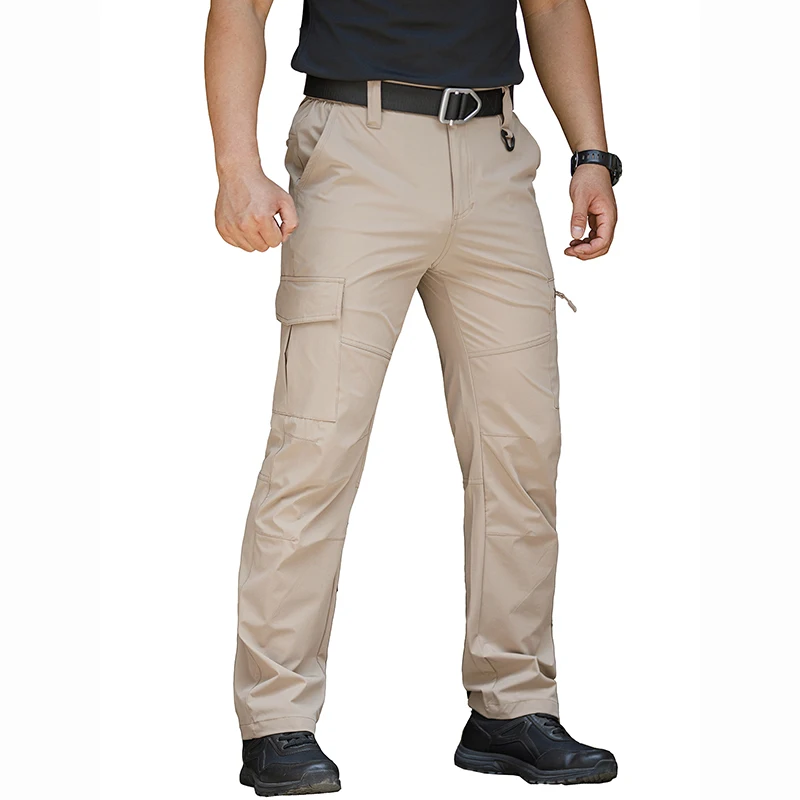 Men’s Lightweight Hiking Pants Quick Dry Water Resistant Tactical Work Outdoor Fishing Cargo Trousers - Image 3