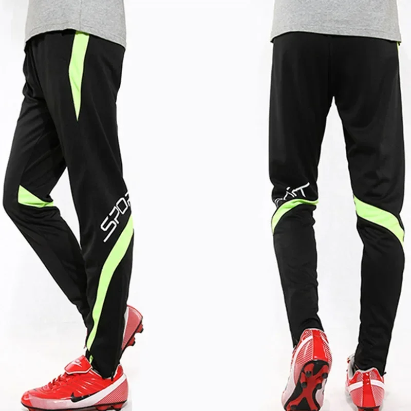 Men Running Sport Pants With Zipper Pockets Football Joggings Training Sweatpants Basketball Soccer Trousers workout pant Male - Image 2