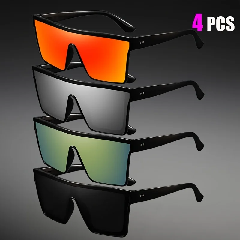 2-4PCS Oversize frame One-piece Goggle Men Woman Sunglasses Interior Accessory Protective Gears Anti Glare Car Driving Glasses - Image 3