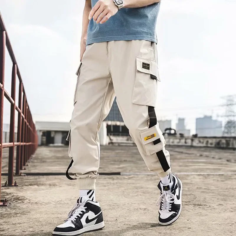 Mens Summer Army Green Loose Pant Joggers Pants Men Cargo Pants Hip Hop Casual Pockets Sweatpants Male Fashion Trousers - Image 2