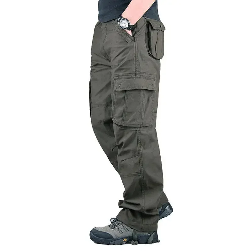 Tactical Cargo Pants Men Cotton Overalls Outdoor Work Trousers Big Size Hombre Clothing Camo Hiking Pants - Image 3