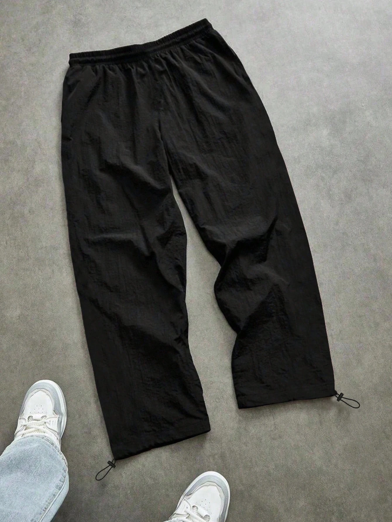 Men's Lightweight Quick-Dry Striped Logo Printed Joggers with Drawstring Streetwear Pants for Gym Daily Spring Summer - Image 2
