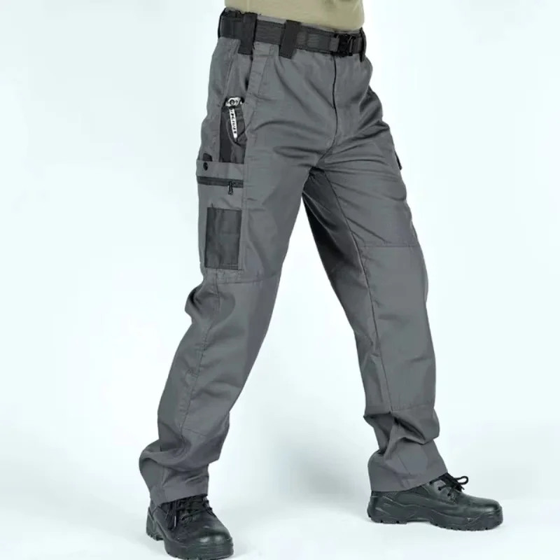 Multi-Pocket Men's Tactical Casual Pants Cargo Pants Outdoor Hiking Trousers Wear-Resistant Training Overalls - Image 3