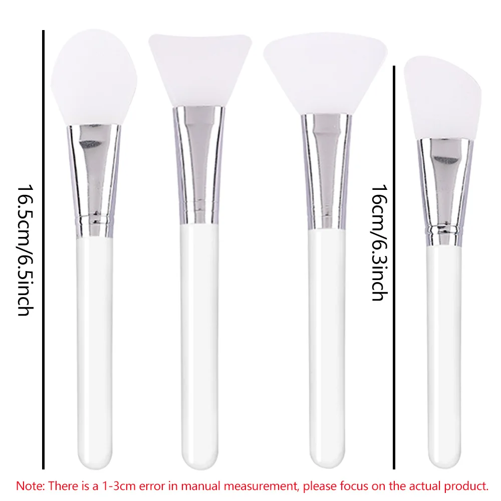 4/6pcs Silicone Face Mask Brush Transparent Facial Mask Application Tool For Girl Reusable Face Mask Spatula Beauty Makeup Tools - Image 2