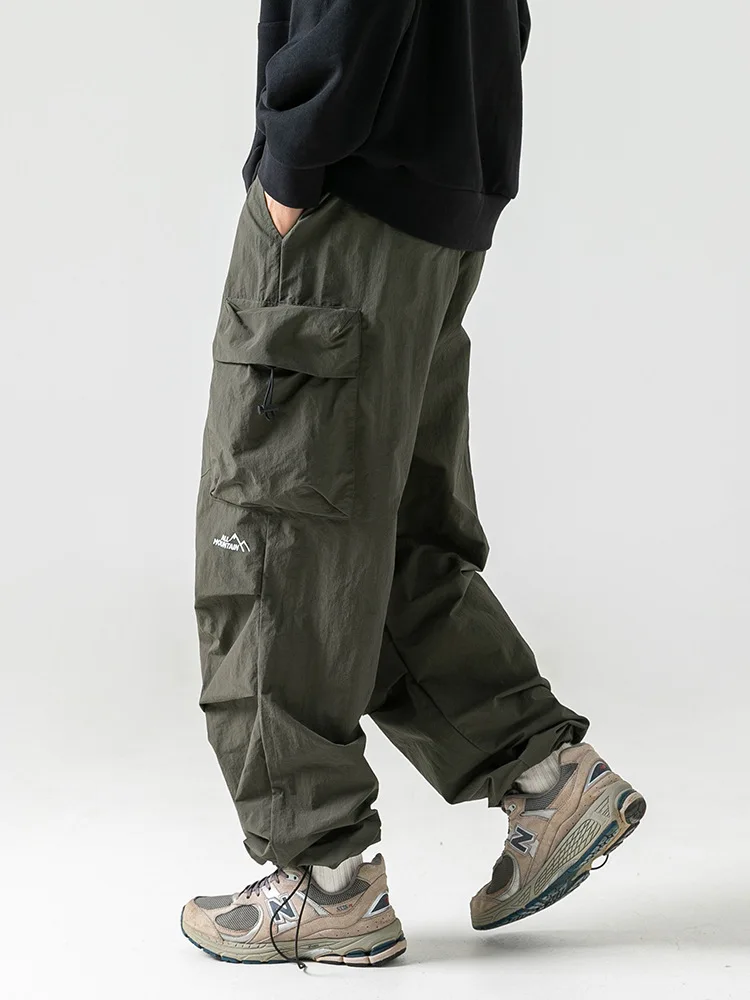 Vintage Baggy Hiking Cargo Pants Men Waterproof Casual Sport Jogging Sping Summer Parachute Pants Outdoor Wide Leg Trousers - Image 5