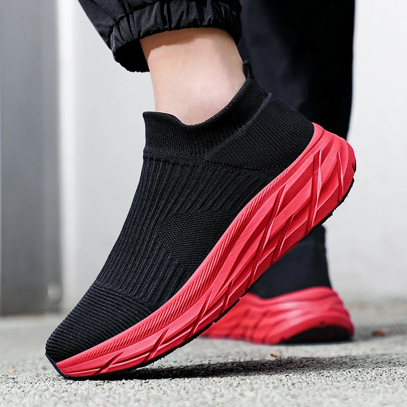 MAEDEF Men's Running Shoes Lightweight Breathable Mesh Elastic Comfortable Durable Fashion Casual Hot Selling Sports Sneakers - Image 2