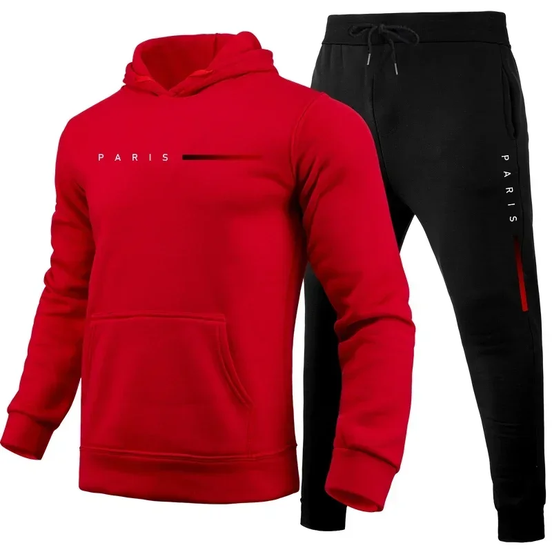 Hot Sale Men's Tracksuit Men Daily Comfortable Single Hooded Sportswear and Sweatpants Man Fashion Sports Suits Jogging Simple - Image 5