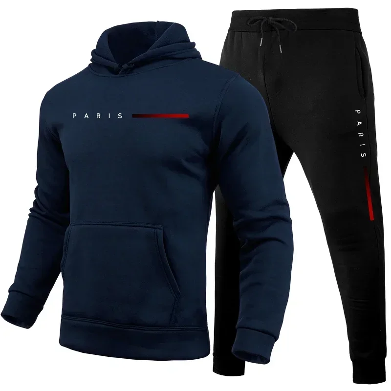 Hot Sale Men's Tracksuit Men Daily Comfortable Single Hooded Sportswear and Sweatpants Man Fashion Sports Suits Jogging Simple - Image 4