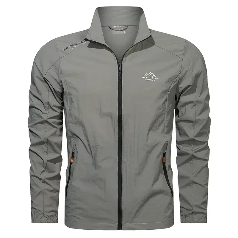 UPF100+ Men Summer Windbreaker Zip Pockets Uv Sun Protection Jackets Breathable Ultra-light Clothes Outdoor Skin Thin Coats Camp - Image 5