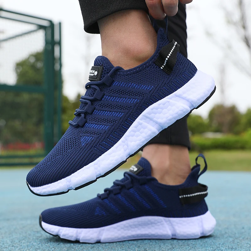 New Summer Soft Soled Running Shoes Men Mesh Breathable Casual Shoes Comfortable Fashionable Versatile Outdoor Exercise Shoes - Image 4